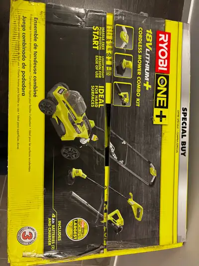 RYOBI ONE+ 18V Lithium-Ion 16-inch and grass cutter, View more