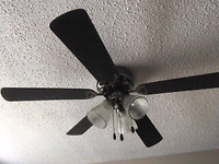 CEILING FAN WITH LIGHT, FABRIC, PATTERNS, CLOTHING