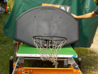Basketball hoop, net and backboard