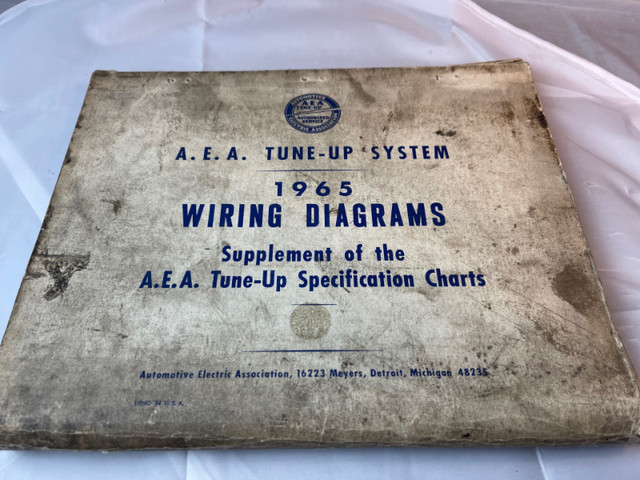 VINTAGE 1965 A.E.A FOLD OUT WIRING DIAGRAMS ALL MAKE#M01453 in Arts & Collectibles in Edmonton