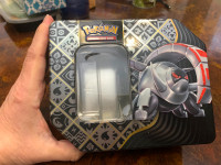 MINT POKEMAN METAL CARD BOX COMPLETE WITH INSERT