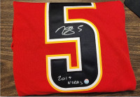 Mark Giordano #5 autographed Adidas Flames jersey