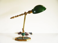 Antique Brass Adjustable Desk Lamp (Fort Erie)