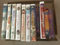 VHS tapes, used various titles, good condition, $5.00 each