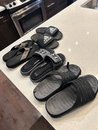 Selling 4 pairs Sandals size 8, used Adidas QuickSilver Unisex