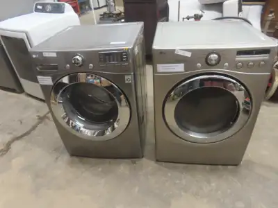 LG Washer and Dryer Stainless Set, View more