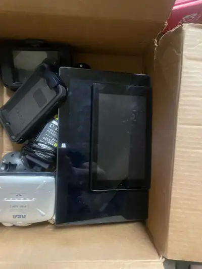 box of electronics, View more