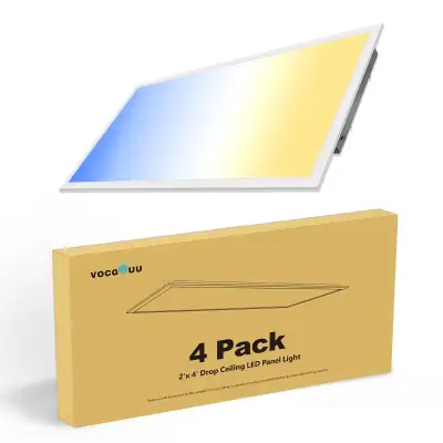 4-Pack 2x4 LED Flat Panel Light - Drop Ceiling Light , View more