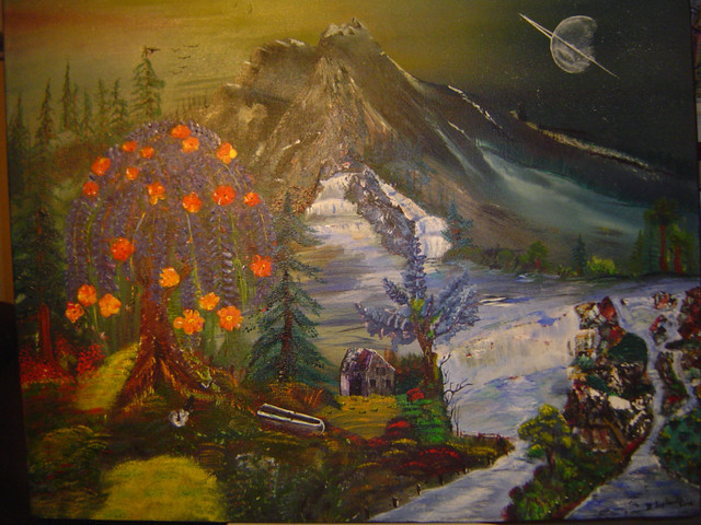 Toile de paysage montagnard, artiste Québécois. dans Art et objets de collection  à Laval/Rive Nord - Image 4
