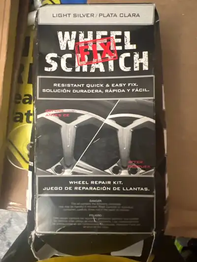 Wheel scratch repair kit.