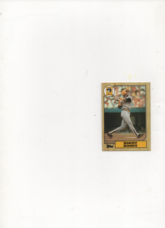 BARRY BONDS R/C 320 1987 TOPPS in Arts & Collectibles in Oshawa / Durham Region