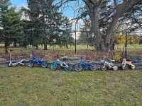 Various bicycles 