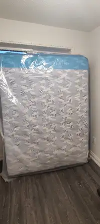 New mattress with factory plastic wrapped