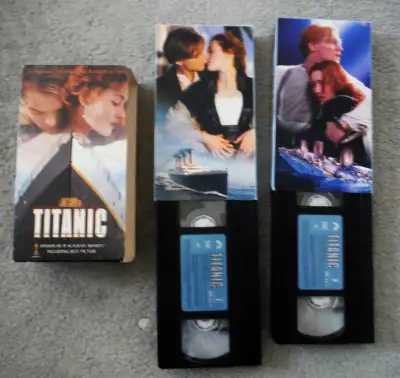- Original "THE TITANIC" VHS movies for sale ! - These are in very good condition - For pickup in Cl...