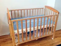 Premium Convertible wood  Crib (Infant TO 3T) with new mattress