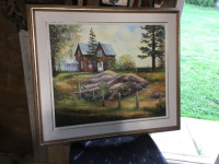 Large Oil Painting Bobcaygeon Farmhouse