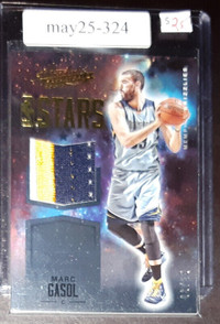 2015-16 Absolute NBA Stars #18 Marc Gasol PATCH Grizzlies /25