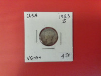 1923 USA One Dime Coin