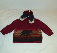 Baby GAP Cotton Sweater 0-3 Months & Gap Duckie Boots 0-6 Mts
