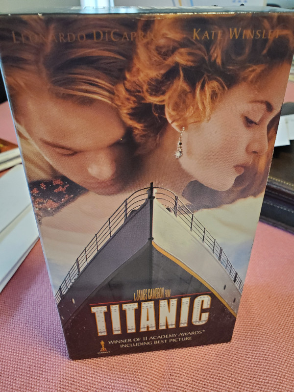 Original 2 Part VHS Titanic tapes, un-opened and Titanic Poster. in CDs, DVDs & Blu-ray in Leamington