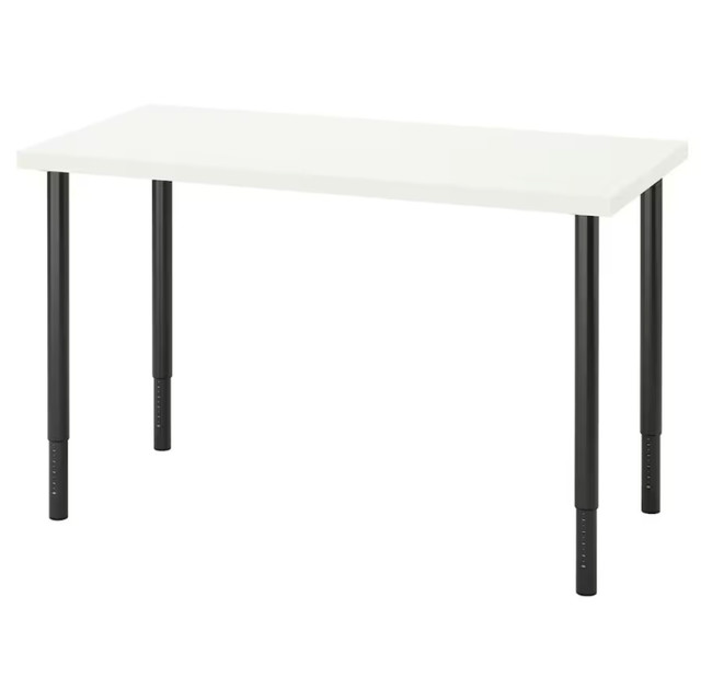 IKEA LAGKAPTEN / OLOV Height Adjustable Desk / Table 120x60 cm in Desks in Winnipeg - Image 4