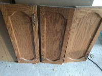 Solid oak cabinet doors