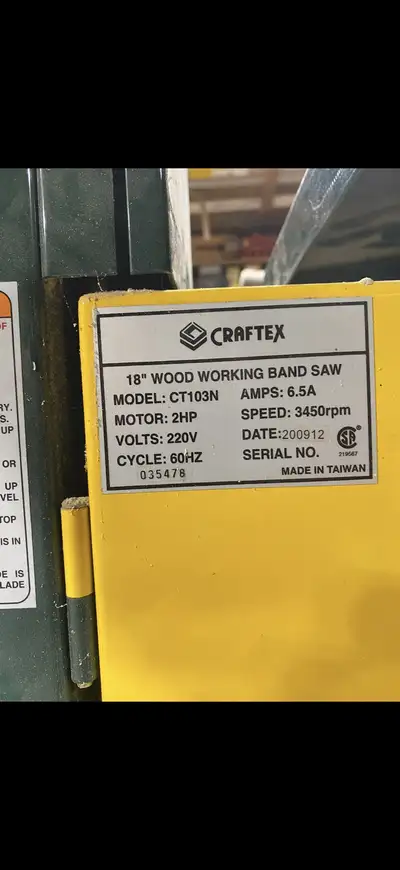 craftex Band saw , View more