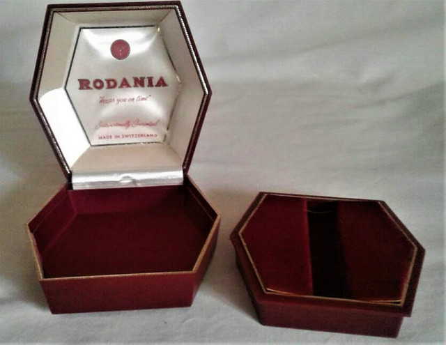 Rare Vintage 1950s "Rodania" men's wristwatch presentation box in Jewellery & Watches in City of Toronto - Image 2