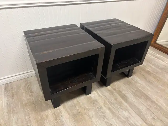 oversized solid wood cube side tables in Other Tables in Nelson - Image 8