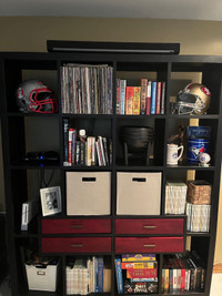 Teak book shelving unit