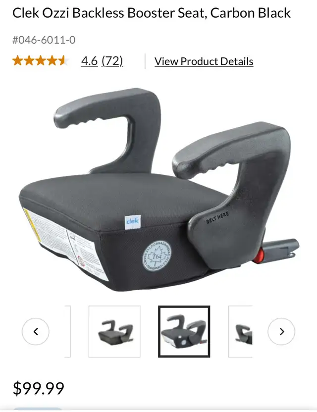 Backless Booster Seat Clek Ozzi in Strollers, Carriers & Car Seats in Ottawa - Image 2