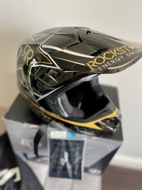 BMX HELMET -Fox V2 Rockstar Helmet. BRAND NEW!!