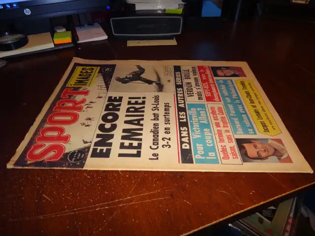 Sport images newpaper hochey montreal canadiens jean claude trem in Arts & Collectibles in Victoriaville - Image 5