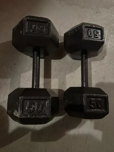  50 pound dumbbells - $25 Each, View more