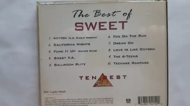 Cd musique The best Of Sweet Music CD in CDs, DVDs & Blu-ray in Lévis - Image 3