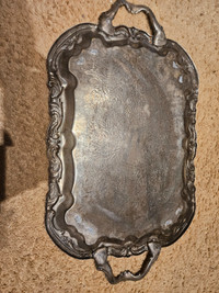 Large Vintage silver plated tray