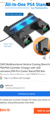 Cooling Stand for PS4, NEW GIVES LONG LIFE TO CONSOLE