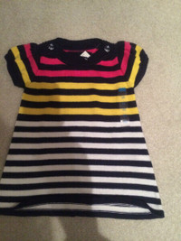 Girls new cotton stirped dress - new with tags