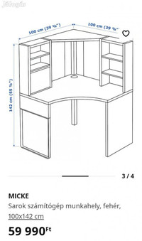 MICKE discontinued IKEA corner desk