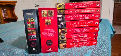 Complete set of Witcher books. They are in very good condition.