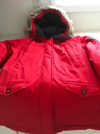Red Winter Down Parka - Ecko Red - Ladies Large