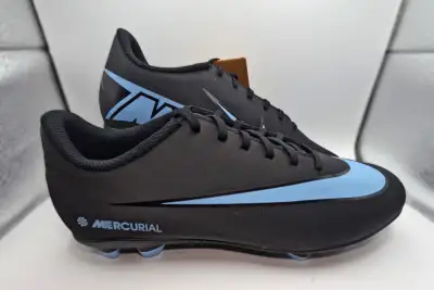 Nike Vapor 16 Club Soccer Cleats FG Size 8 Black/Blue, View more