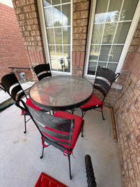 Wrought Iron Table and Chairs 