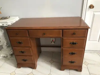 Solid Wood Study Desk 43.5x19.5x30”, View more