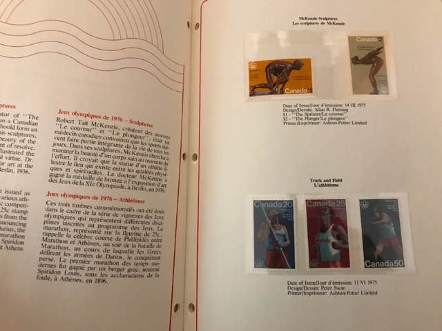 Canada  collection souvenir 1975 avec les timbres MNH et la couv dans Art et objets de collection  à Saint-Hyacinthe - Image 2