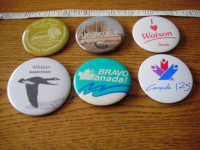 6 Collectible Buttons Lot# 6