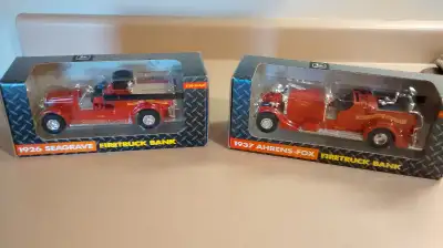 ERTL John Deere 1926 Seagrave 1937 Ahrens Firetruck Diecast Bank, View more