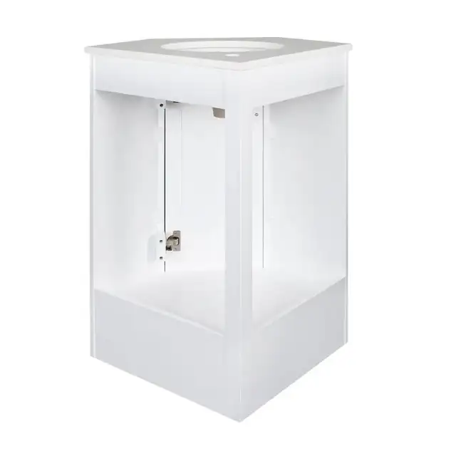 Glacier Bay Beckenham 28 inch White Corner Vanity with Engineere in Plumbing, Sinks, Toilets & Showers in Calgary - Image 7