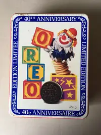 Vintage 40th Anniversary Oreo Cookie Tin - daw