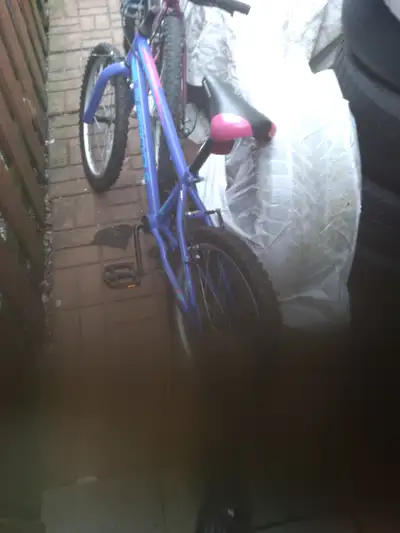 Blue boys medium size bike Works fine